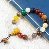 Pulsera Duobao Bodhi de Dieciocho Semillas Quinta Generación Estrella Luna Rey Kong Sándalo Pulsera para Hombres y Mujeres Pareja Estilo Chino Joyería de Mano