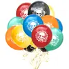 Dia dos Mortos México crânio colorido látex lantejou balão combinação decoração festa de Halloween
