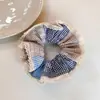 Goma para el pelo de encaje estilo coreano con bloques de color, Goma para el pelo a cuadros estilo coreano, Accesorio para moño estilo ballet para mujer, Artístico