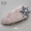Atmósfera de Otoño e Invierno Pinza para el Cabello de Felpa Blanca Pura Copo de Nieve Pinza BB para Mujer, Pinza para el Cabello Versátil Dulce y Linda Accesorio para el Cabello Pinza Lateral
