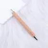 Caneta Esferográfica Bola de Diamante Colorida de Argila de Alta Qualidade Luxuosa Ab Diamante Diamante Caneta Esferográfica Material Escolar para Estudantes Caneta de Presente Publicitário