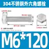 Ventas Directas de Fábrica M3-M12 GB 304 acero inoxidable Tornillo hexagonal exterior cabeza hexagonal tornillo hexagonal
