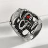 Anillo de calavera de escorpión de comercio electrónico transfronterizo Anillo de calavera estilo punk de acero inoxidable 316L
