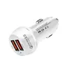 Cargador de coche directo de fábrica súper de doble puerto USB 45W de doble puerto súper carga rápida QC4.0 carga flash