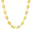 Joyería Transfronteriza Collar de Nariz de Cerdo, Cadena de Metal Personalizada de Moda, Acero Inoxidable Chapado en Oro de 18K, Venta Directa del Fabricante