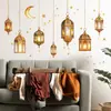 Comércio Exterior Oriente Médio Lustre Dourado Lua Estrelas Quarto Entrada Decoração de Casa Adesivos de Parede Autoadesivo Atacado Transfronteiriço