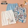 Pantalones de dormir 100% algodón para niños, Pantalones caseros para niños, Estilo delgado, Pantalones hasta la rodilla para niños, Absorbentes de sudor, Transpirables, Pantalones para aire acondicionado, Pantalones para bebé