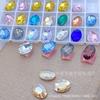 Nova broca de unha oval K9 de alta qualidade, explosão de flash, multicorte, denier, fundo pontiagudo, cristal, grande, diamante, joias para unhas, atacado