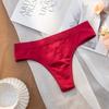 Tanga de algodón sin rastro, ropa interior sin costuras de cintura baja para mujer, talla grande, alta elasticidad, comercio exterior, ropa interior de mujer con horquilla alta en forma de T