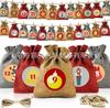 2025 Novo Calendário do Advento de Natal Saco de Presente Contagem Regressiva 24 Sacos Penduráveis Cordão Doce Pacote Bolso Conjunto