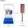 Broca para nail art em aço tungstênio liga cerâmica kit com 7 peças pré-remoção polimento de nail art ferramenta de limpeza de cutícula