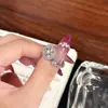 Anel Estrela de Oito Pontas Bússola Céu Estrelado Full Diamond Exquisito em Tendência no Tiktok, Anel de Alto Padrão Delicado e Luxuoso para Mulheres