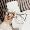 2973 gafas fotosensibles de color cambiante para miopía para hombres y mujeres, montura grande, montura ultraligera, color gris que cambia con la luz, aspecto sencillo, para jóvenes, gafas a prueba de luz azul