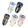 Cargador de Coche Pd60W Carga Rápida Encendedor de Cigarrillos Uno a Dos Usb+Tipo C Transparente 60W Súper Carga Rápida Cargador de Coche