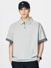 Ropa para Hombre Fengshe / Camisa de Manga Corta de Verano para Hombre Camisa Polo Vintage con Cuello de Solapa Casual de Media Manga Lyocell