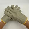 Luvas de Solda de Couro Genuíno para Soldador, Couro Bovino, Descartáveis, Resistentes ao Desgaste e à Alta Temperatura, Curtas, de Couro Integral, Luvas de Proteção