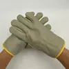 Luvas de Couro para Soldador Luvas de Couro Bovino para Soldagem Elétrica Descartáveis Resistentes ao Desgaste Resistentes a Altas Temperaturas Curtas Luvas de Proteção Totalmente em Couro
