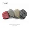Nuevos Gorros de Punto de Otoño para Mujer, Gorras Artísticas de Pato para Hombre, Gorras Retro Británicas de Visera Adelantada, Boinas Cuadros Casuales, Modernos