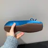 Primer Encuentro Brisa Suave de la Tarde Zapatos de Ballet 2026 Lazo Dulce Francés Punta Cuadrada Boca Baja Tacón Oculto Zapatos de Noche