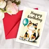 Transfronterizo Nuevo 1 Pieza Tarjeta de Felicitación de Cumpleaños Feliz Juego de Sobres Tarjeta de Felicitación de Dibujos Animados Creativos Tarjeta de Bendición