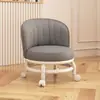 Banquinho Pequeno Giratório para Uso Doméstico, Cadeira Pequena, Banquinho de Sofá, Banquinho Baixo com Rodinhas, Banquinho Redondo Pequeno para Crianças e Adultos para Sala de Estar