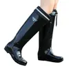 Botas de Chuva para Mulheres, Botas de Chuva da Moda, Novos Sapatos Aquáticos Tendência, Forradas com Lã de Inverno, Sola Grossa, Antiderrapantes, Impermeáveis, Botas de Borracha de Cano Longo com Solas Macias