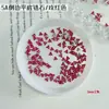 Rhinestones de Circonia Rojo Rosa para Uñas, Rhinestones de Circonia Rojos Biselados Deslumbrantes Famosos en Internet, Mini Rhinestones Pequeños, Rhinestones para Uñas con Forma de Marquise