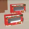 Caja Navideña para Cupcakes de Grado Alimenticio Caja para Pasteles de Boda Caja para Snacks Transparente Caja para Snacks de Dulces Empaque Exquisito