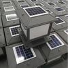 Faro Solar para Poste de Valla Exterior Luz de Jardín Cuadrada para Cabeza de Pared Luz para Poste de Puerta Impermeable para Exteriores Casa Flor