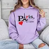 Sudadera con Estampado de la Torre Eiffel de París para Mujer Transfronteriza Temu Wish Amazon