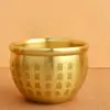 Pote da Fortuna de Latão, Pote de Arroz, Ornamento de Bacia do Tesouro, Decoração para Casa que Atrai Riqueza, Ornamento Artesanal para Escritório que Atrai Riqueza, Atacado