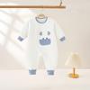 Mameluco para bebé primavera y otoño acolchado ropa para recién nacido primavera algodón fino pijama de manga larga para bebé algodón aire