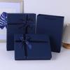 Caja de Regalo Caja Vacía Camisa Bufanda Álbum de Fotos Caja de Embalaje Cuadrada Azul Caja de Regalo de Negocios Simple Caja de Embalaje para Bufanda Grande