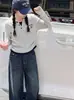 Conjunto de Otoño para Niña: Conjunto de Sudadera de Dos Piezas 2026 Nuevo Estilo Infantil Primavera-Otoño Jeans Casual Conjunto de Dos Piezas Estilo Otoño