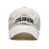 COLO Chapéu de Baseball Casual Retro Quatro Estações Masculino e Feminino Estilo Coreano Bordado com Letras Top Macio Rosto Esfoliado Mostrável Boné Pequeno