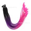 Peluca de Cola de Caballo Trenza Sucia para Mujer Trenza de Tres Hebras Sexy Trenza Sucia Gradiente Colorido Artefacto para Trenzar Cabello Correa de Sujeción Twist Trenza Larga