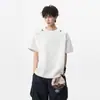 Nova camiseta casual redonda da moda de verão para homens, camiseta estilosa de manga curta para casais