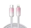 Venda Quente de Fábrica 60W Tipo Cristal de Gelo Type-C Carregamento Super Rápido Adequado para Apple 14/15 Cabo Trançado Cabo de Carregamento Rápido Pd27W