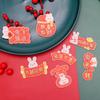 Plato del Año del Conejo de Invierno del Festival de Primavera Polvo Dorado Dibujos Animados Funda para Teléfono Móvil Accesorios Año Nuevo Joyería DIY para Niños Accesorios