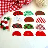 Oferta Especial Decorações para Bolo de Natal: Papai Noel, Boneco de Neve, Rena, Homem de Gengibre, Casa de Gengibre, Toppers de Bolo Feliz Natal