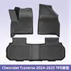 Adequado para Chevrolet Traverse 2024-2025 Tapetes de Chão e Tapete de Porta-Malas 3D de Material para Todas as Condições Climáticas Tpe