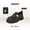 Zapatos Mocasines de Suela Gruesa Aogushi Deng para Mujer 2026 Otoño Nuevos Estilo Británico Retro Para Personas Bajas Parecer Más Altas Zapatos Individuales de Uniforme JK