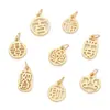 Cor Cobre Dourado K Preservação de Cor Peixe Carpa Cabacinha Fortuna Dupla Felicidade Paz Pingente Galvanizado DIY Acessório para Pulseira Colar Feito à Mão