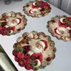 Manteles Individuales de Lino Navideños de Venta Caliente Transfronteriza Dropshipping, Antideslizantes, Fácil de Limpiar, Resistentes a Manchas, Lavables