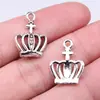 20X15Mm 1.08g Plata Antigua Accesorios de Joyería DIY Hecho a Mano Otros Colgantes Colgante de Corona