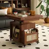 Lujo Ligero y Gabinete Lateral de Sofá de Alta Gama Mesa Auxiliar Minimalista Italiana Sala de Estar Moderno Móvil Multifuncional Carrito Gabinete Lateral
