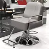 Nuevo Modelo de Silla de Peluquería Reclinable para Corte de Cabello y Afeitado, Asiento Engrosado, Giratoria y de Altura Ajustable, Acero Inoxidable, para Peluquería y Tintes