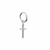 Stainless Steel Cross Ear Buckle Korean Fashion Punk Personality Ear Ring Cross Border Men's Titanium Steel Earrings