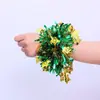 Flor de Muñeca para Baile de Jardín de Infancia 1 de Junio Festival Infantil Reloj Performance Pulsera de Lentejuelas Flor Juegos Accesorios Campana