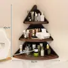 Estante de esquina acrílico para almacenamiento de cosméticos, estante de esquina para perfume, productos para el cuidado de la piel y aromaterapia en el tocador